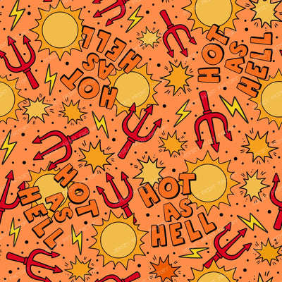 Hot a  Hell Sunshine and Pitchfork  on Orange