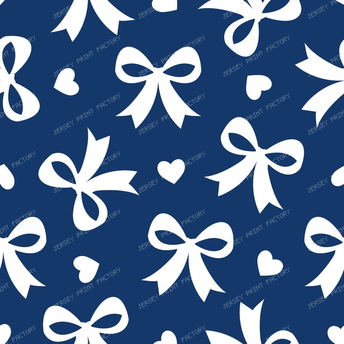 Bow Pattern, Coquette Bow, Ribbon, Cute Bow, White Bow, Hearts, Black — Navy Blue 1