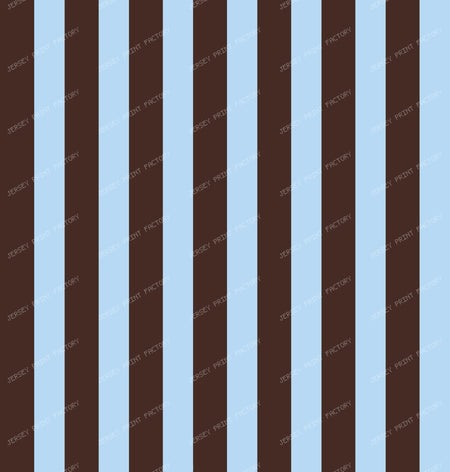 Chocolate Brown and Baby Blue Stripes