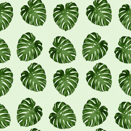 Palm Leaves, Green Leaves, Tropical Pattern
