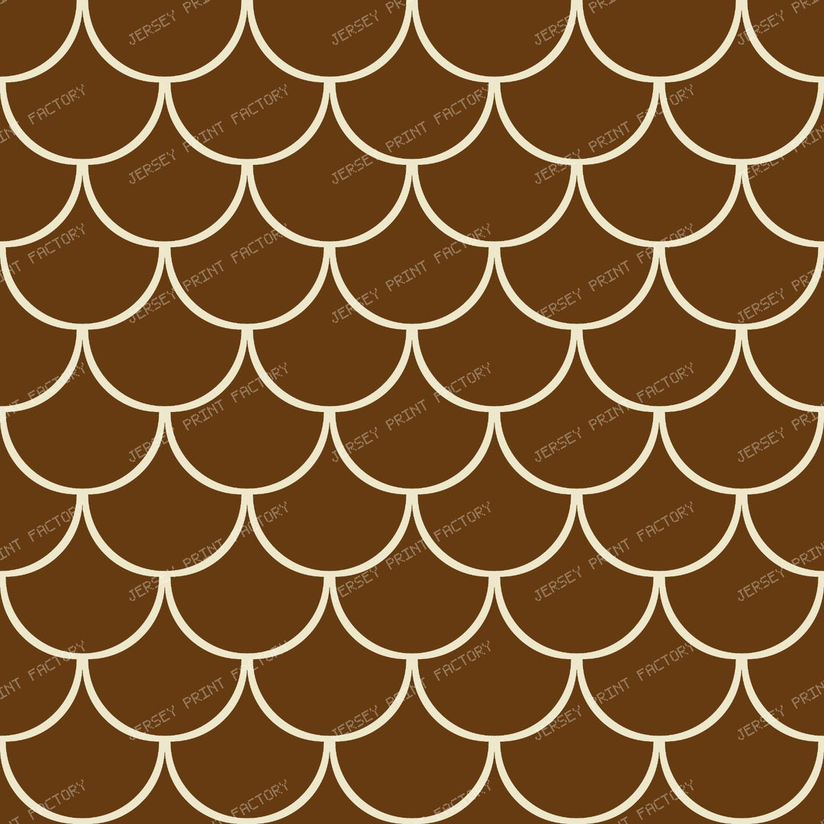 Blue Mermaid Scales, Fish Scales, Dragon Scales, Arch Pattern — Brown 1