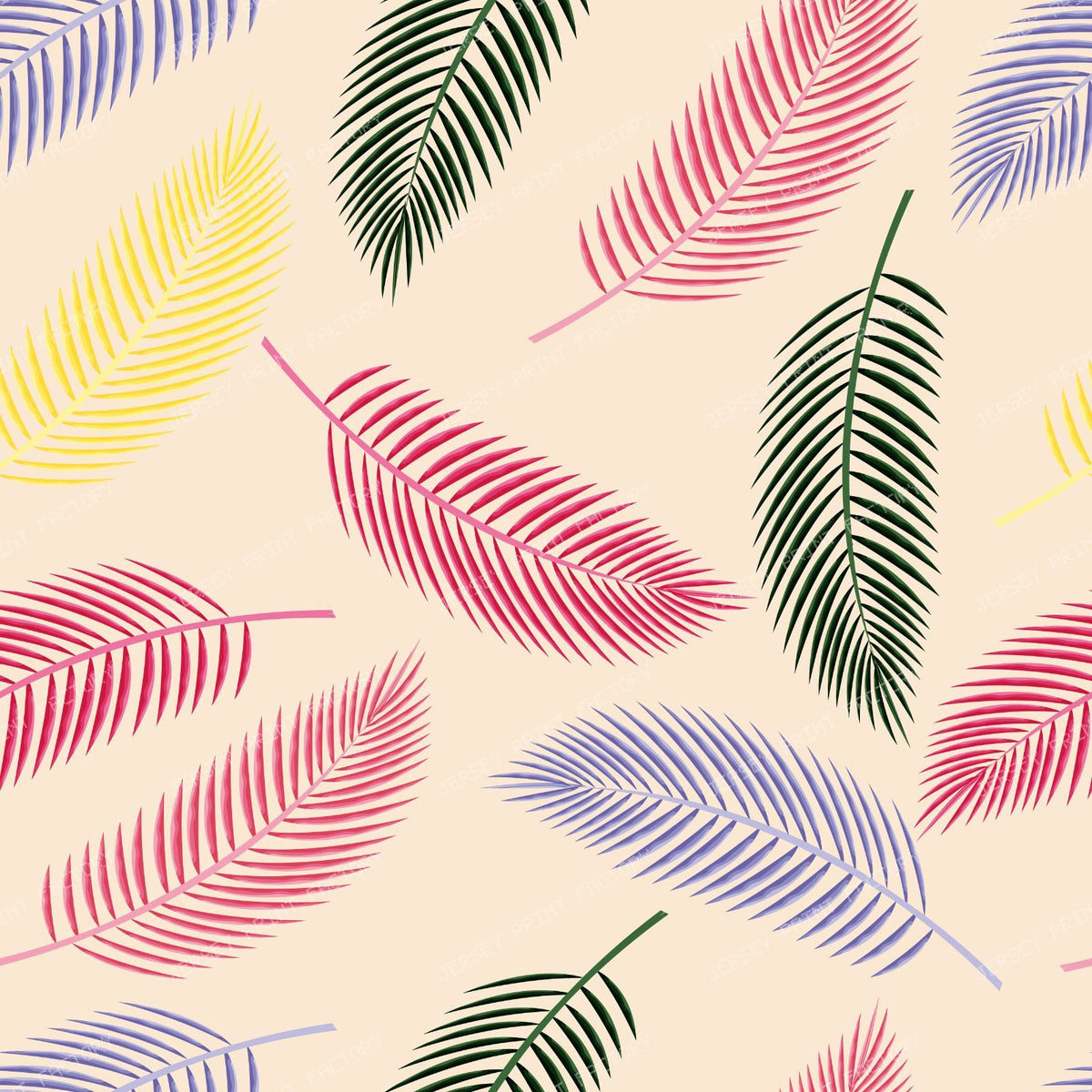 Colorful Palm Leaves, Palm Pattern, Tropical Pattern — Colorful 7