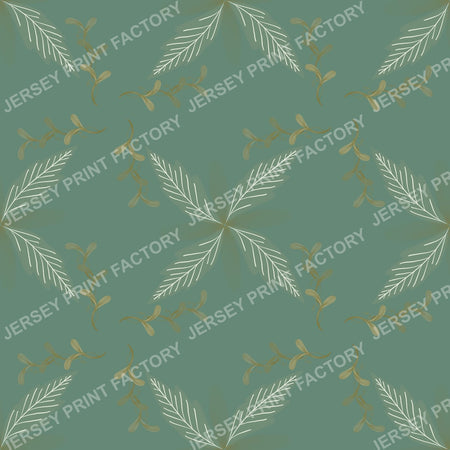 Botanical seamless pattern for fabric and wallpaper - Jade