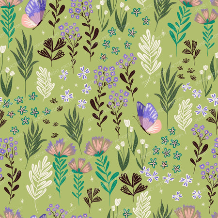 Butterfly garden green