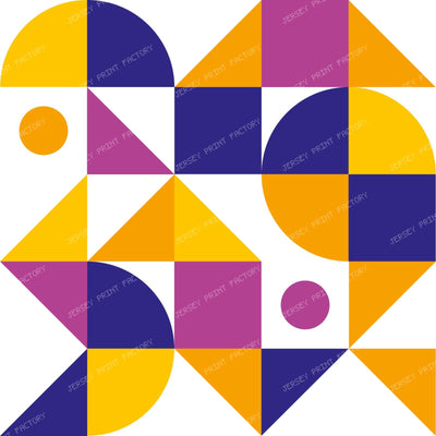 Colorful Bauhaus Pattern, Retro Pattern, Geometric Pattern — Colorful 2