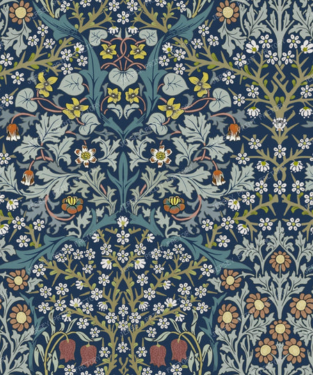 William Morris Blackthorn blue