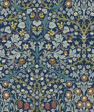 William Morris Blackthorn blue