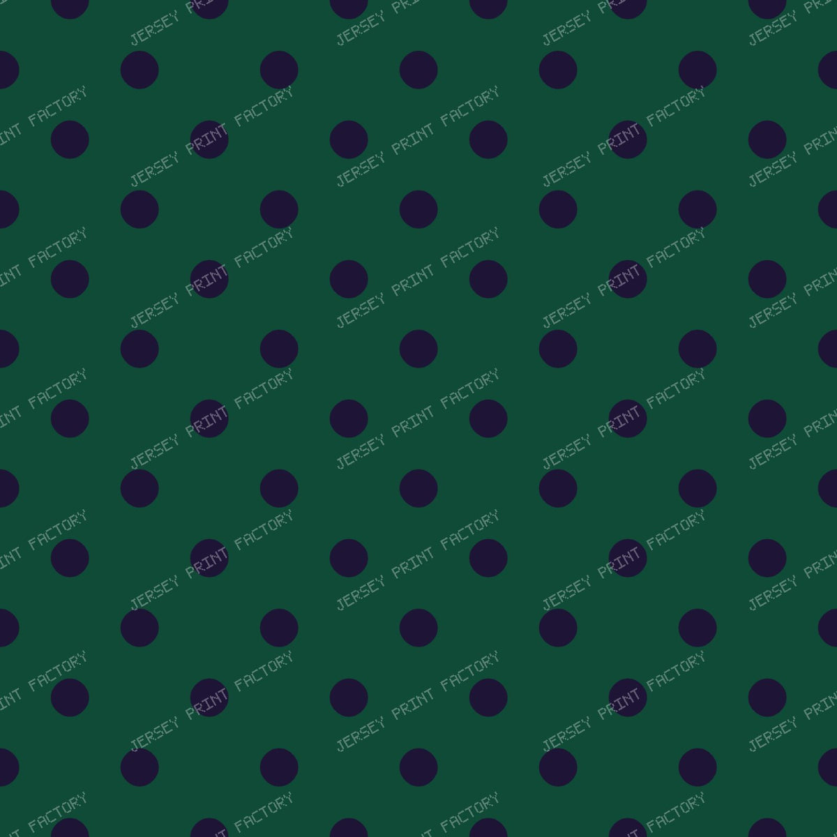Halloween Palka Dots — Green with Purple Dots