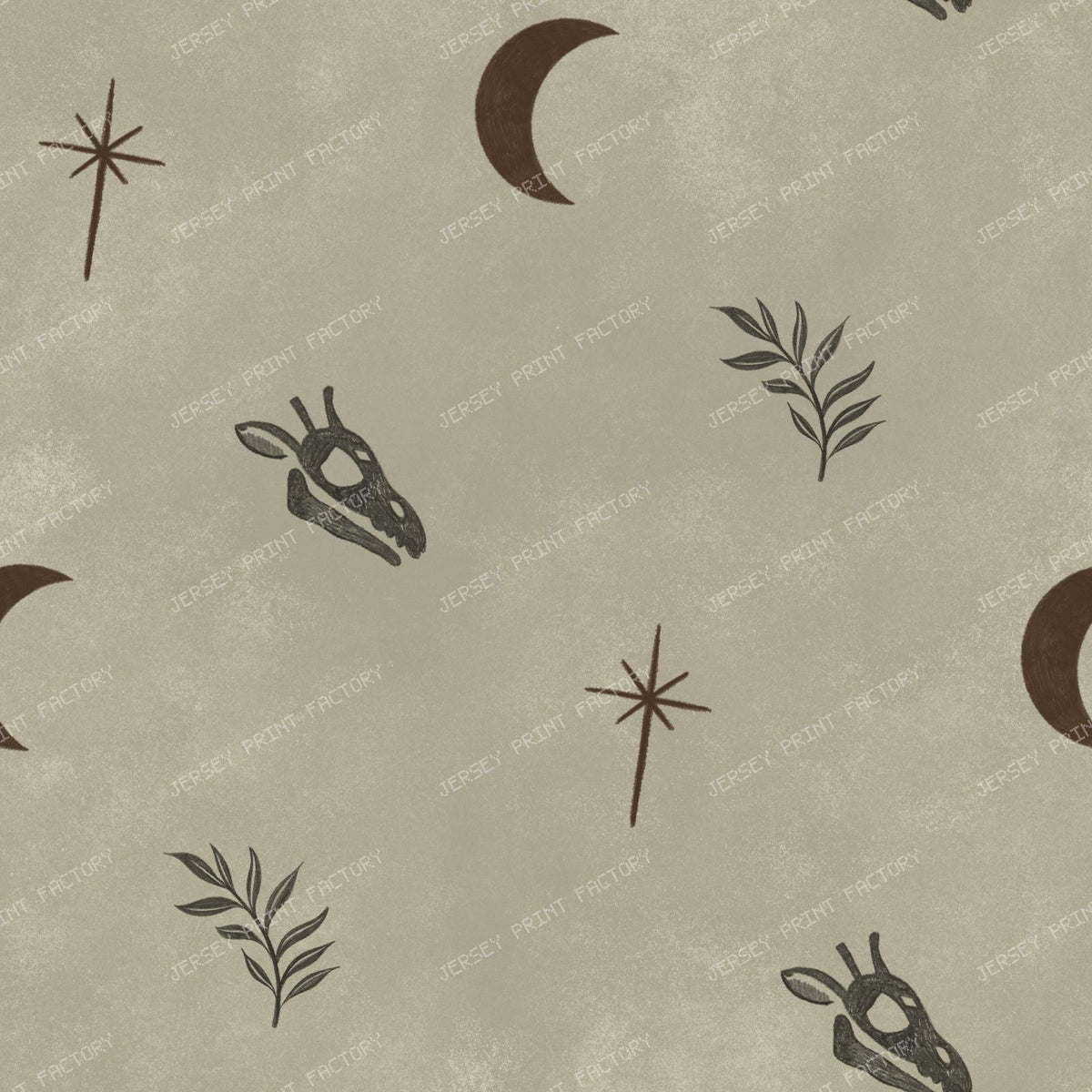 Giraffe Skull Blender Minimal Celestial Fossil Pattern On Black — Neutral