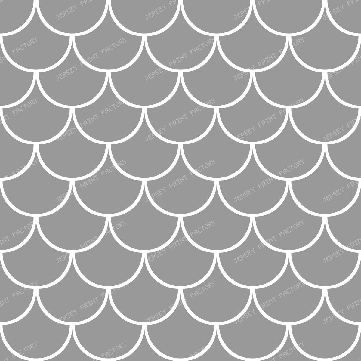 Blue Mermaid Scales, Fish Scales, Dragon Scales, Arch Pattern — Gray