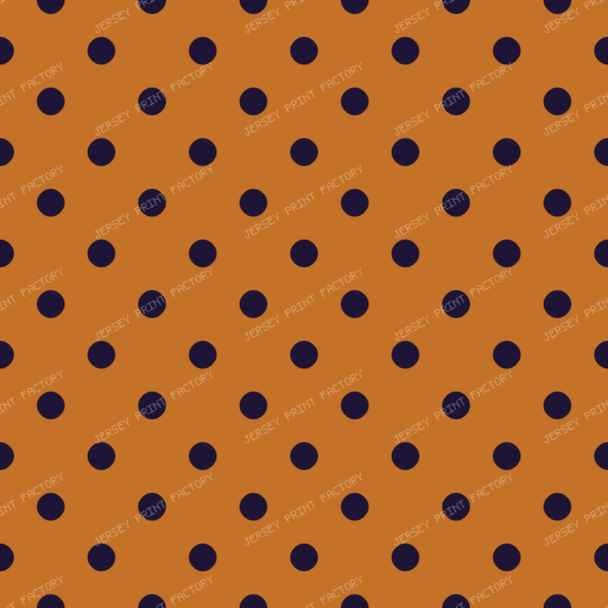 Halloween Palka Dots — Orange with Purple Dots