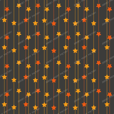 Pattern Of Stars, Colorful Stars, Stars Garland — Orange 2