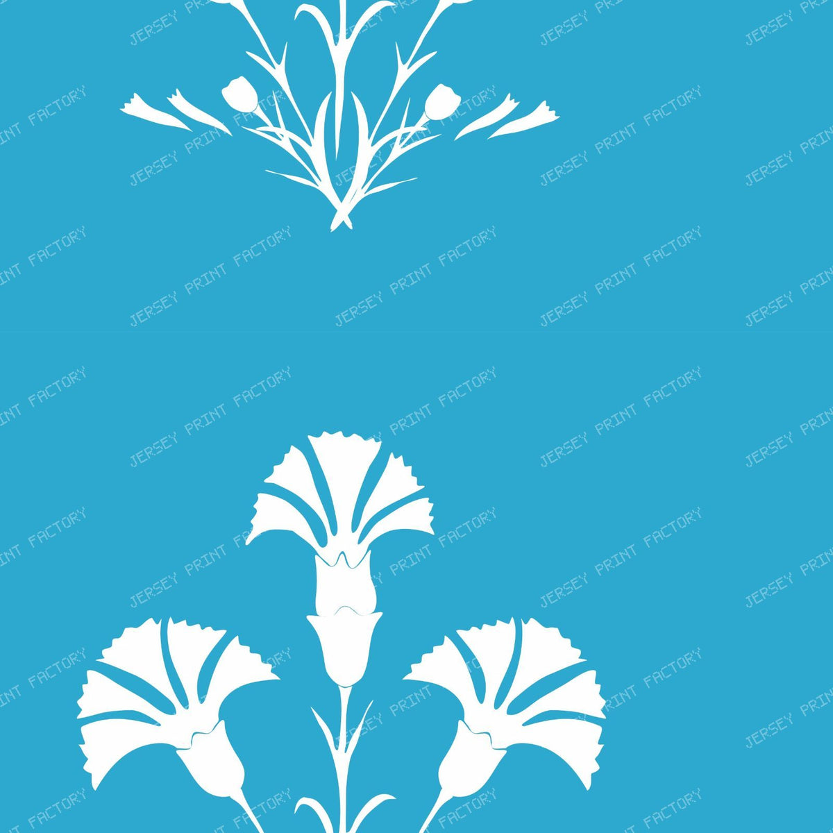 Iznik Carnation  Grid Multicolor — Turquoise