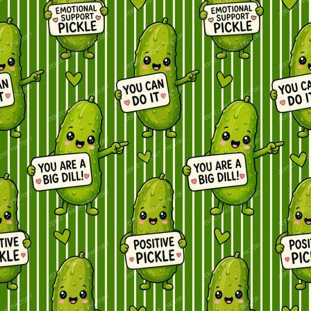 Emotional Support Pickles Dark Green