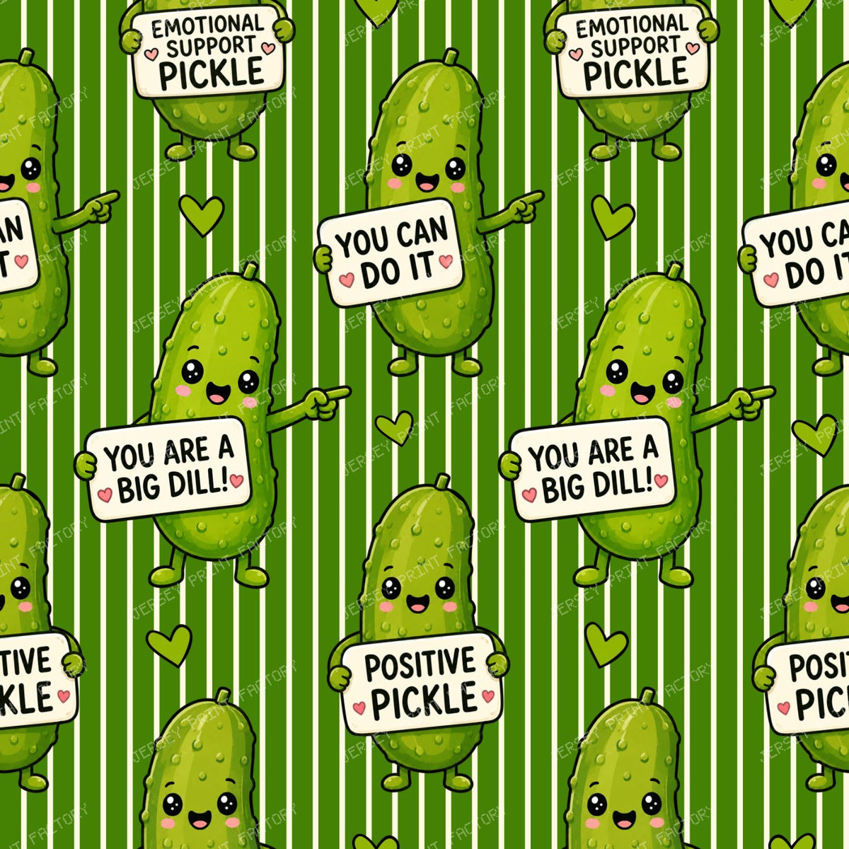 Emotional Support Pickles Dark Green