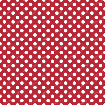 Blue Polka Dots, Polka Dot Pattern, Dots, Dotted — Red