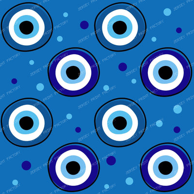 Evil Eye Pattern, Turkish Eye, Nazar Talisman, Mati, Mataki, Hamsa — Navy Blue 1
