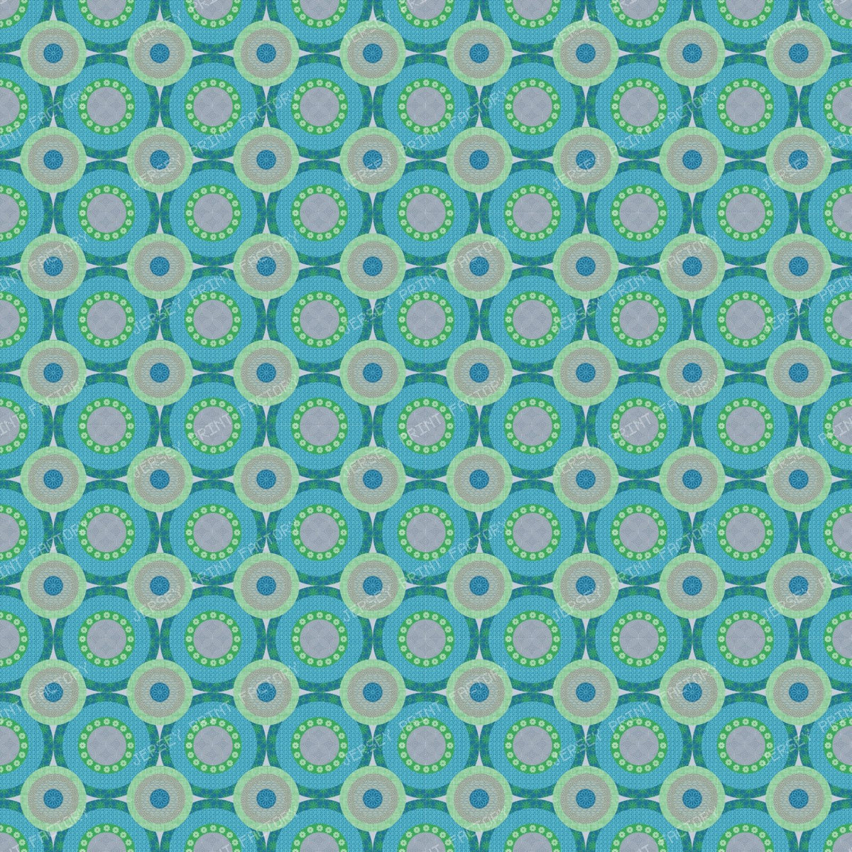 Cool Colors Geometric Circles