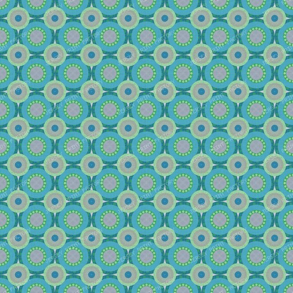 Cool Colors Geometric Circles