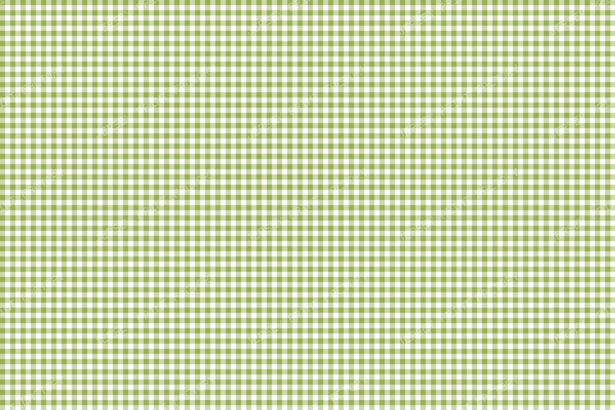 Classic gingham checks in mint and white — sage green, olive green, green