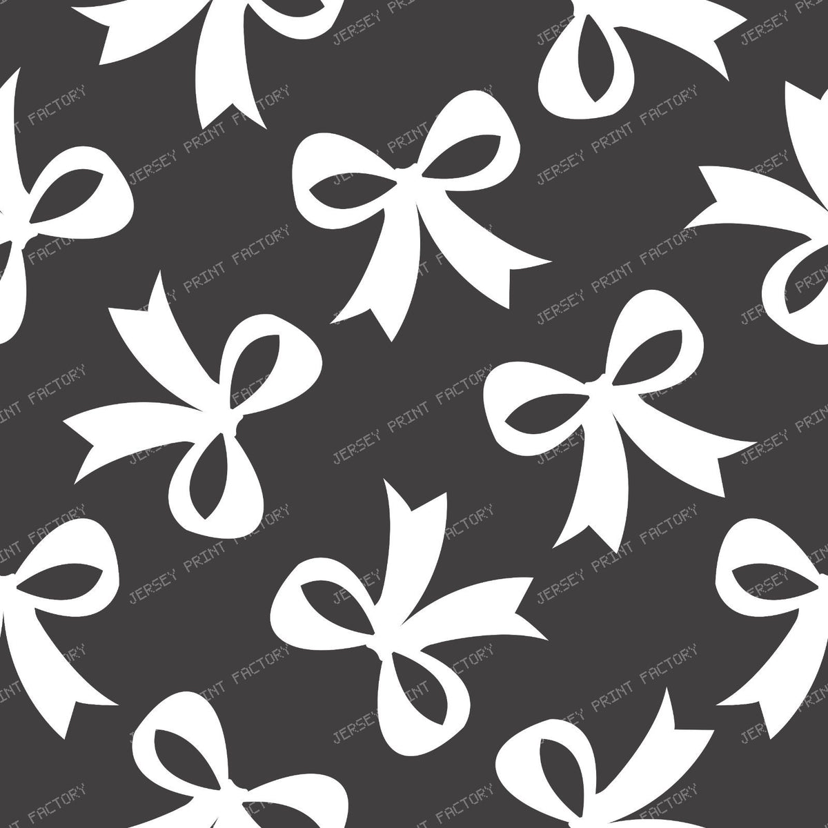 Bow Pattern, Coquette Bow, Ribbon, Cute Bow, White Bow, Black — Gray 3