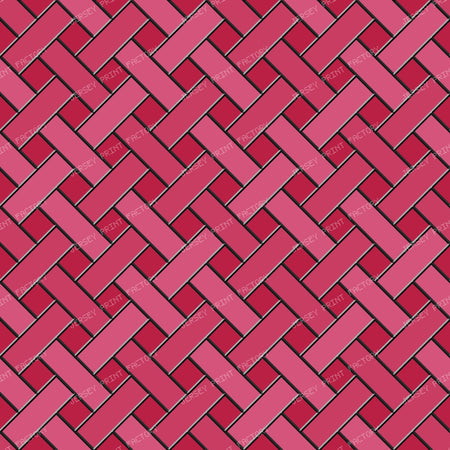 Pewter Stained Glass Weave — Hot Pink
