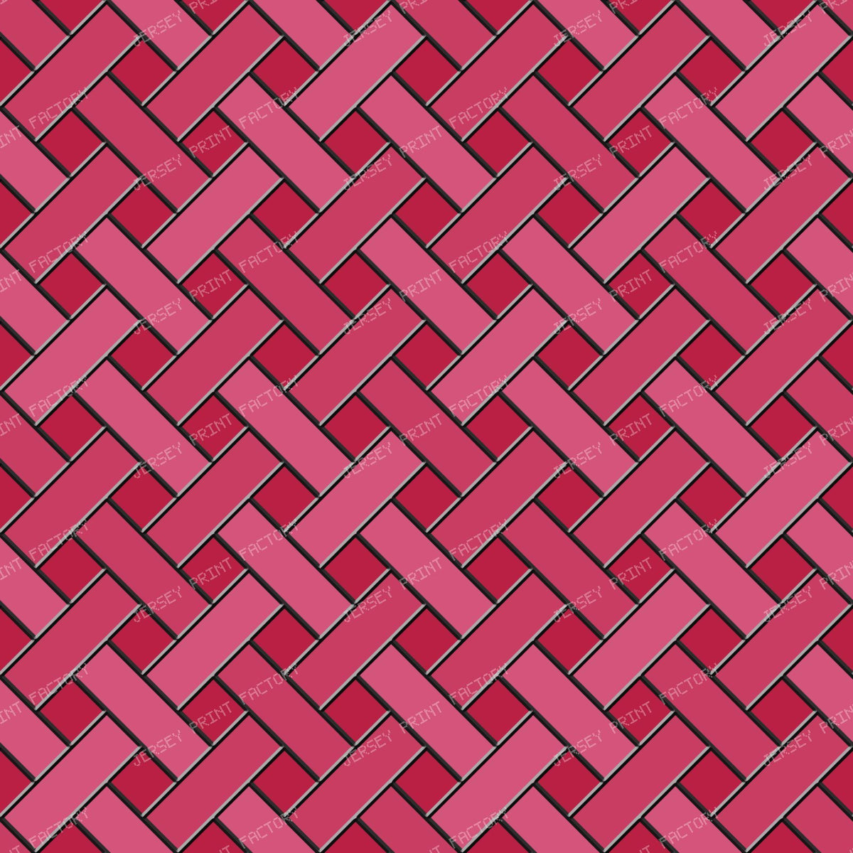 Pewter Stained Glass Weave — Hot Pink
