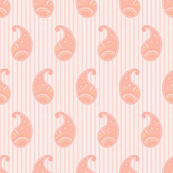 Paisley block print