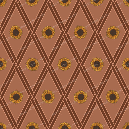 Autumn Sunflower Diamonds — Spiced Terracotta