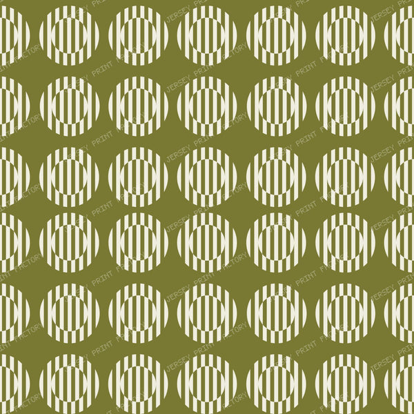 Beige Circles Green Background 1