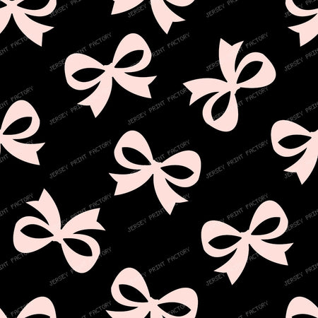 Bow Pattern, Coquette Bow, Ribbon Bow, Cute Bow, White Bow, Black — Pink and Black 2