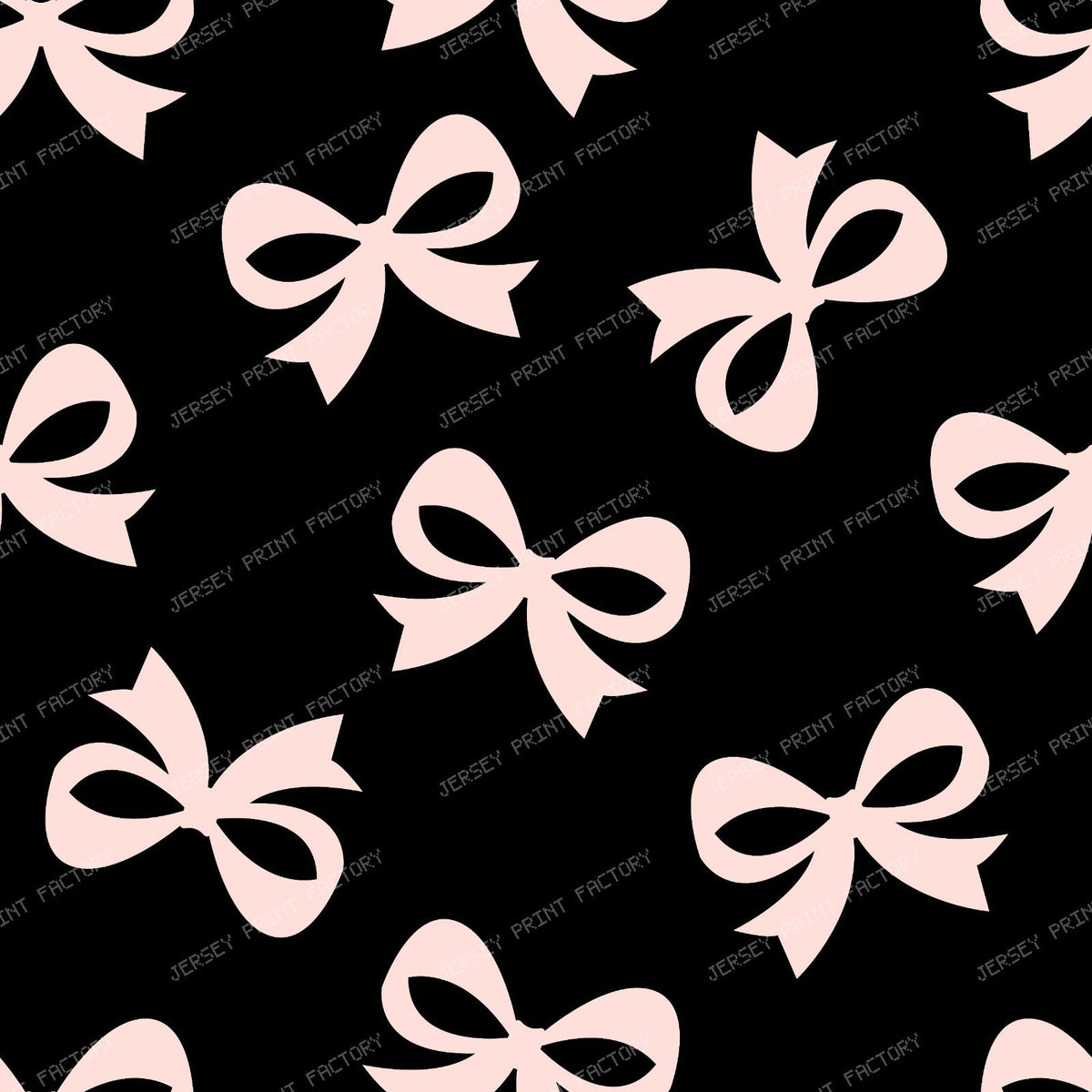 Bow Pattern, Coquette Bow, Ribbon Bow, Cute Bow, White Bow, Black — Pink and Black 2