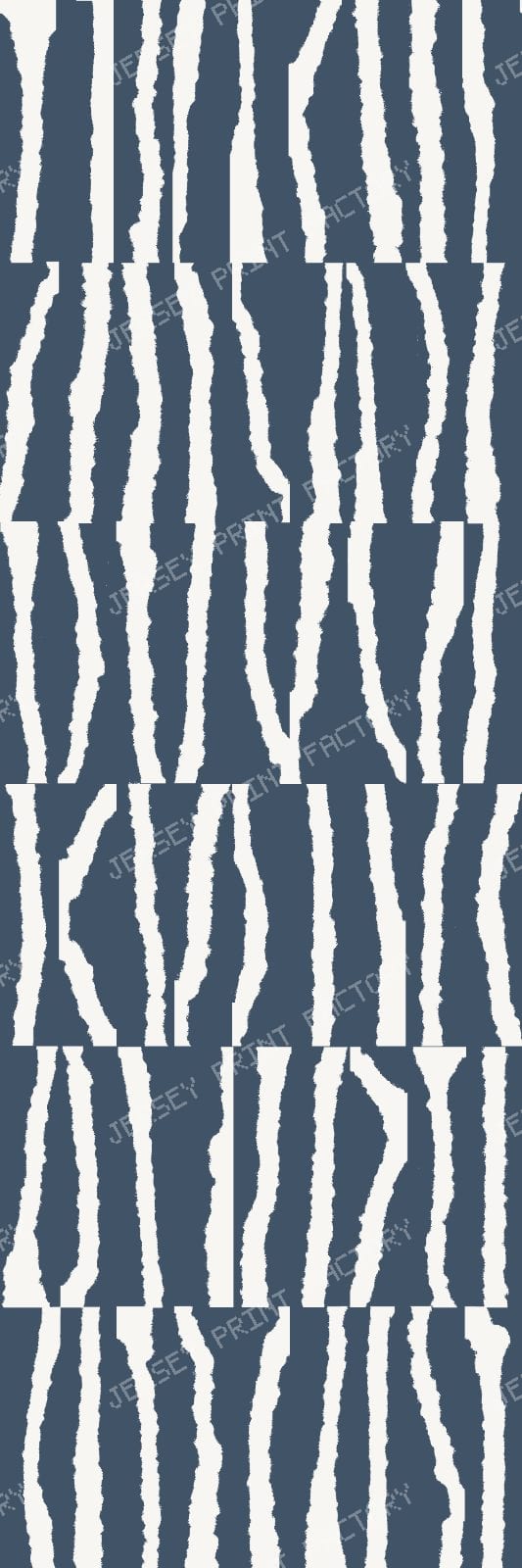 Cool Mist Blue Irregular Stripes- Organic Modern — Deep Navy Irregular Stripes- Organic