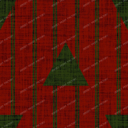 Christmas Arrow Stripe Brick Red Linen Texture