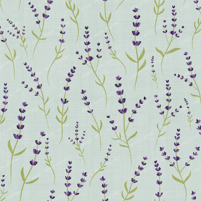 Wild Lavender Meadow Delicate Botanical Floral