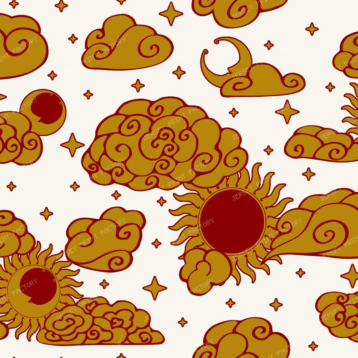Astro-Engraving Toile Small (Midnight Hearth) — Crimson Eclipse