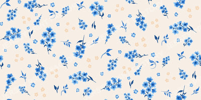Blue Blooms Scatter