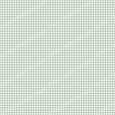 Classic gingham check in sage green - scale 25 Per Cent