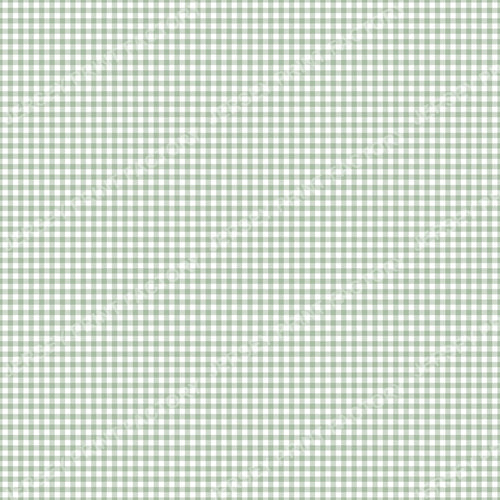 Classic gingham check in sage green - scale 25 Per Cent