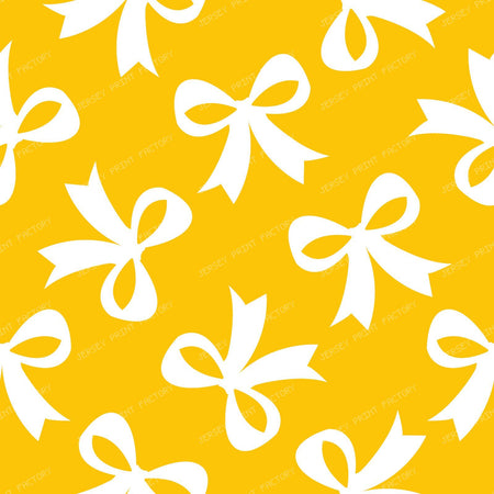 Bow Pattern, Coquette Bow, Ribbon, Cute Bow, White Bow, Black — Yellow