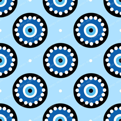 Evil Eye Pattern, Turkish Eye, Mati, Mataki, Hamsa, Nazar — Blue 1