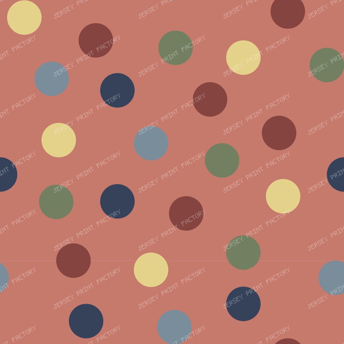Polka Galore Multicolor M — Dusty Pink