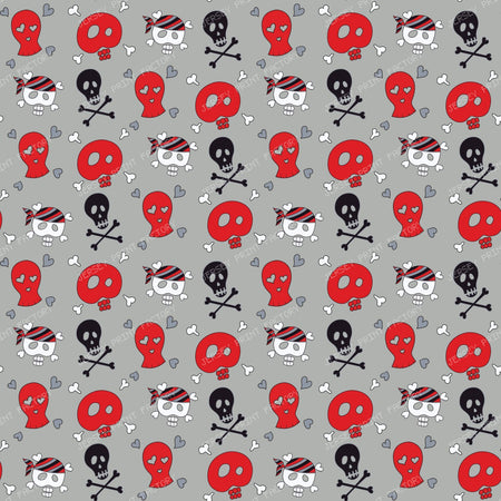Pirate Skull, Red Skull, Skull and Bones, Crossbones