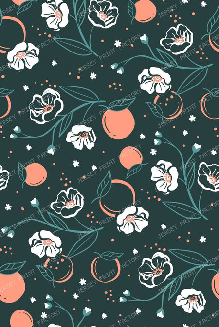 Cute Koala | Peach Flowers Outline