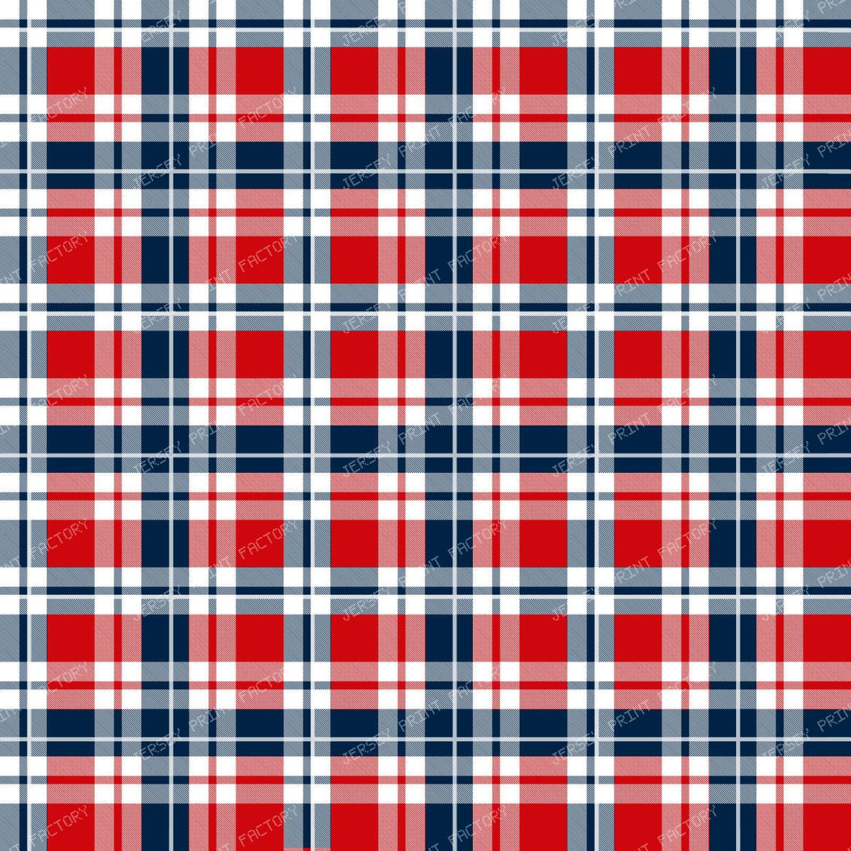 Fall Football Plaid in Red and Navy
