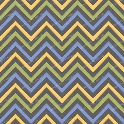 Pink Zigzag, Pink Chevron, Geometric Pattern, Retro Pattern — Colorful 3