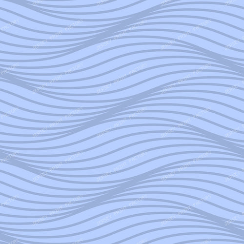 Rippled Flowing Billowy Subtle Wave - Light Blue