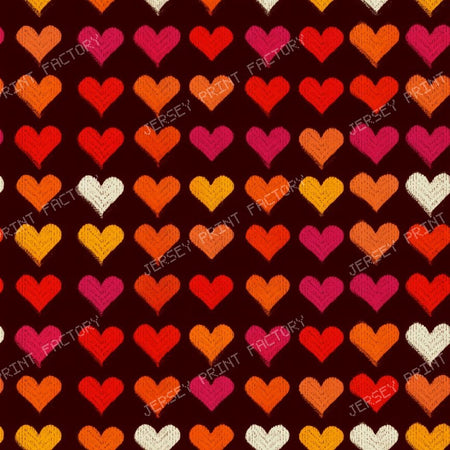 Bold Retro Heart Shape