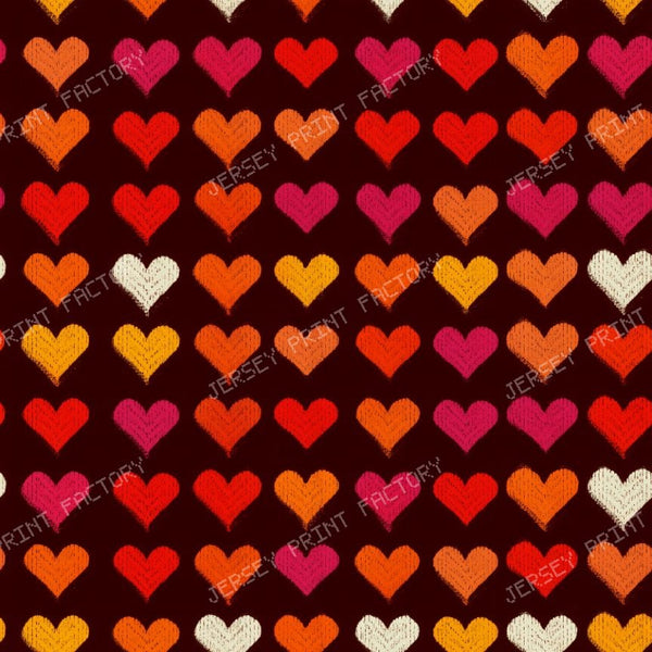 Bold Retro Heart Shape