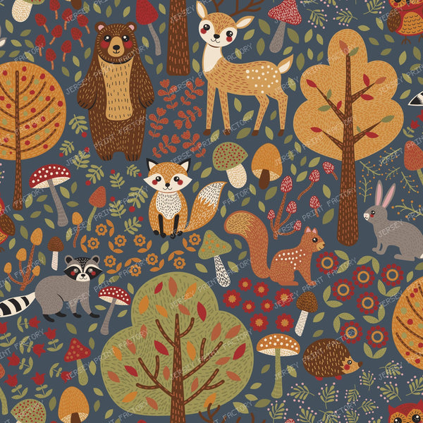 Woodland Animals Storybook Pattern